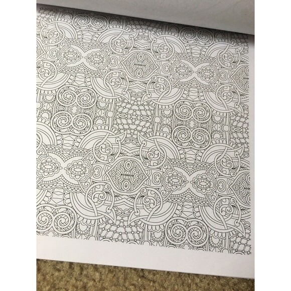 COLOR ART Therapy for Stress Vol II Paperback Coloring Book - Picture 8 of 11